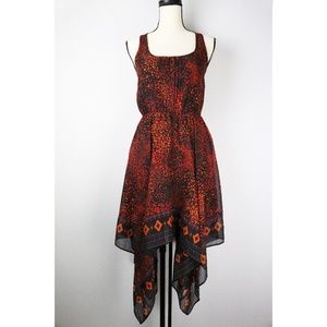 Ecote Beautiful Leopard Flowy Dress